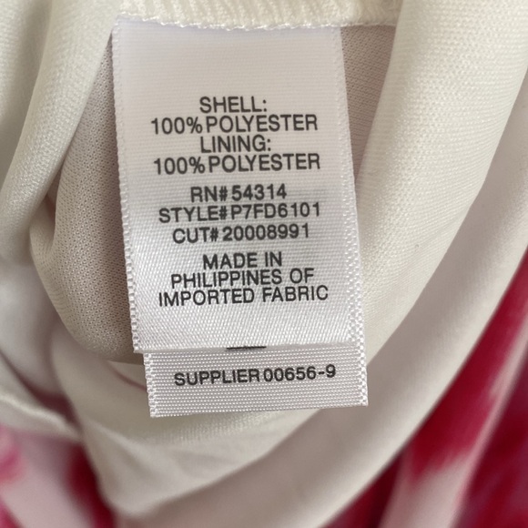 Floor length pink watercolor gown size 4 - Picture 6 of 6